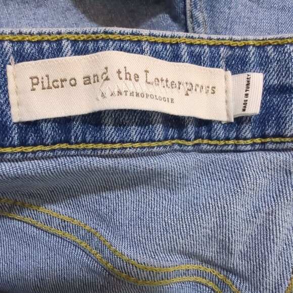 Pilcro And The Letterpress Distressed Denim Shorts Slim Boyfriend Fit Size 29‎ - Picture 6 of 10